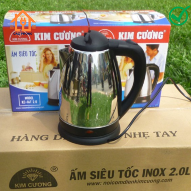 Ấm nước 1.8L Kim Cương inox
