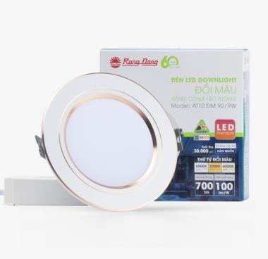 Đèn LED ốp trần 3 màu 9W Rạng Đông AT10 ĐM 110/9W