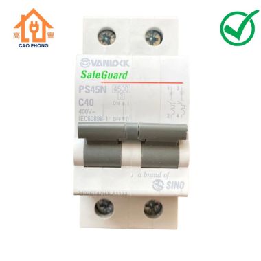 Cầu dao tự động 2 cực Sino - CB TÉP 2 PHA SINO 10A