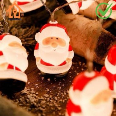 Dây đèn chớp ông già Noel trang trí Giáng Sinh
