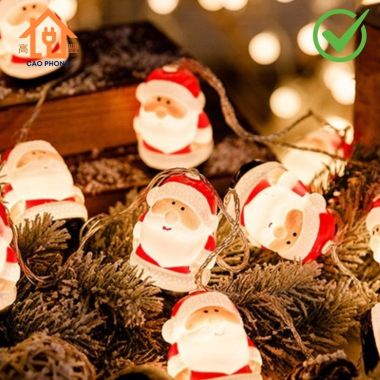 Dây đèn chớp ông già Noel trang trí Giáng Sinh