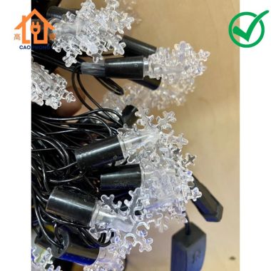 Dây đèn chớp led trang trí bông hoa tuyết dài 10m