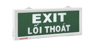Đèn EXIT Kentom KT-620 (Đèn lối thoát KenTom KT-620 gắn tường 2 mặt )