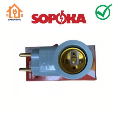 Đuôi đèn có công tắc liền phích DLP1 Sopoka
