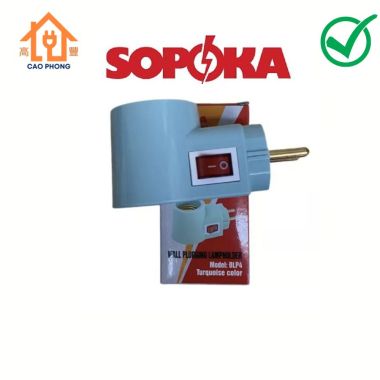 Đuôi đèn có công tắc liền phích DLP1 Sopoka