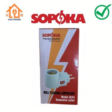 Đuôi đèn có công tắc liền phích DLP1 Sopoka