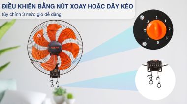 Quạt treo tường 2 dây Senko TC1622
