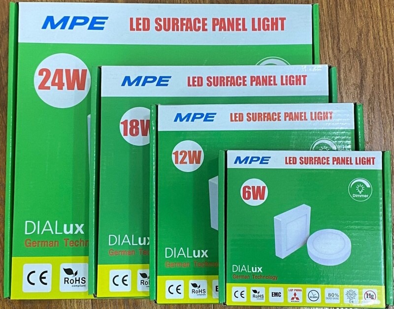 Đèn Led Panel Ốp Tròn Nổi SRPL-24W Trắng, Vàng MPE