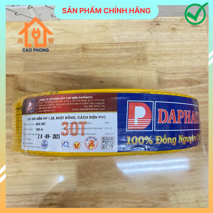 Dây đôi mềm 2x16 Daphaco