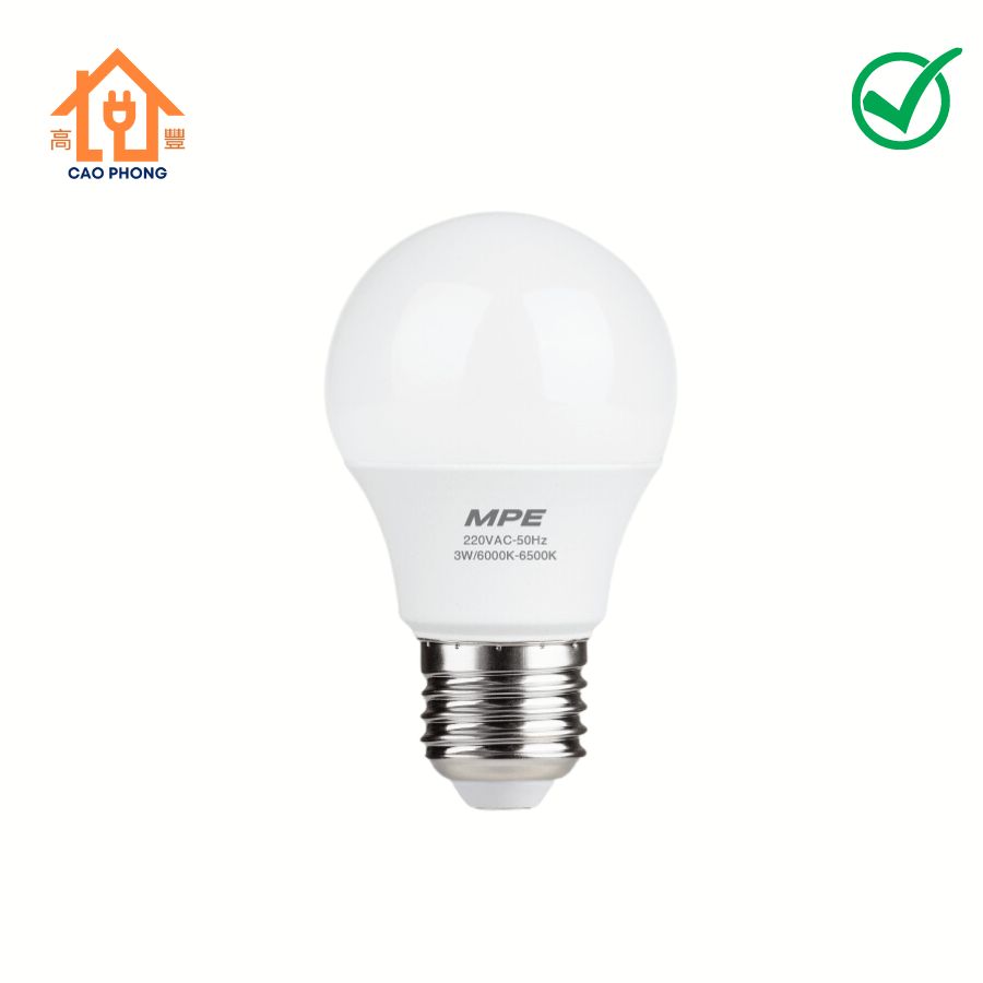 Đèn LED Bulb 3W MPE LBD-3T