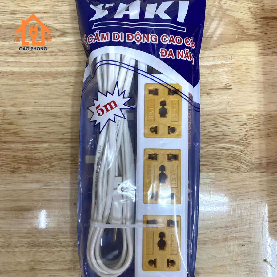 Ổ cắm di động cao cấp đa năng Saki 3m