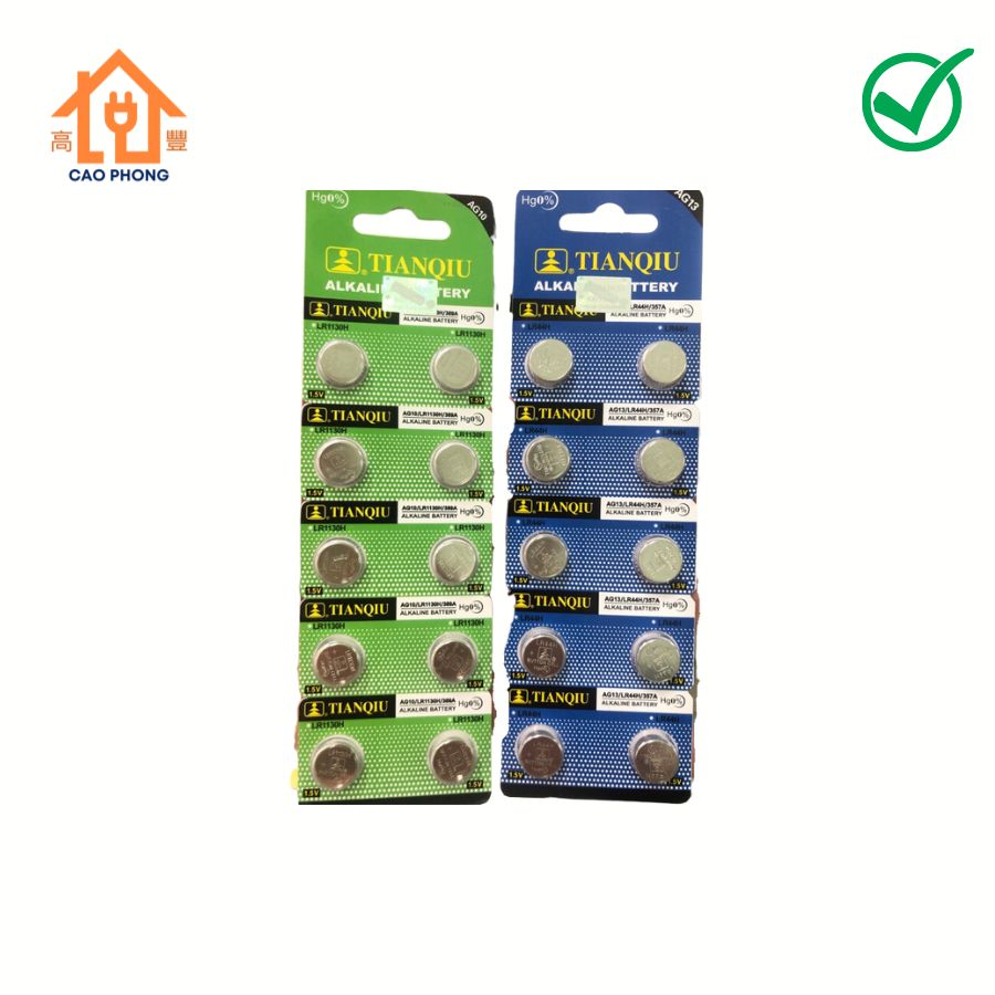 Pin TIANQIU đồng hồ ( AG13 / Lr44 và AG10 / Lr1130 )